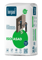 Клей для пенополистирола, мин.ваты Bergauf Isofasad, 25 кг