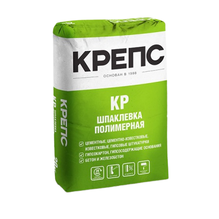 Шпатлевка КРЕПС КР финишная, 20 кг, белая
